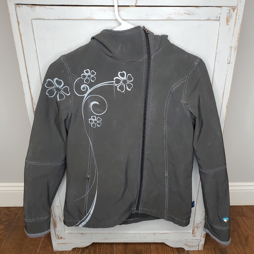 Kuhl Jacket Asymmetrical Zip Up Women's Size XS Floral
